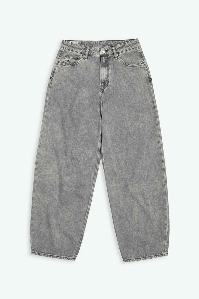 Leila balloon jeans - grey mid marble from Brand Mission