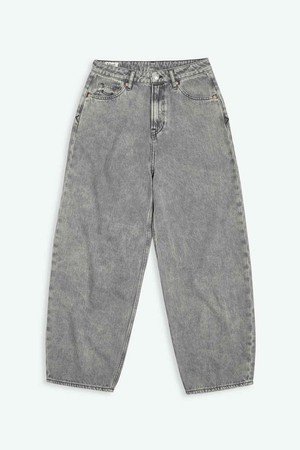 Leila balloon jeans - grey mid marble from Brand Mission