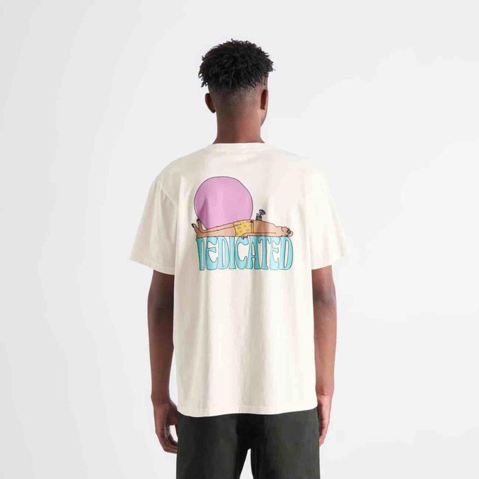 T-shirt stockholm Vacay logo   - off white from Brand Mission