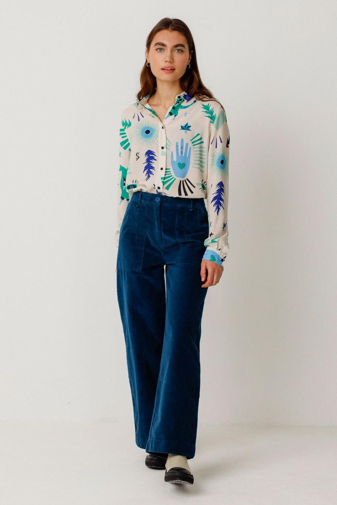 Iarza broek - Ocean Blue from Brand Mission