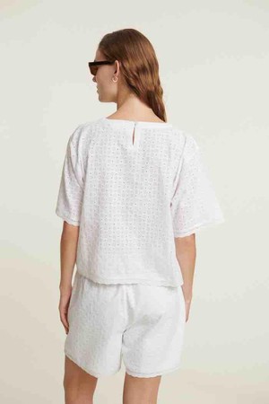 Adie crop tee - bright white from Brand Mission