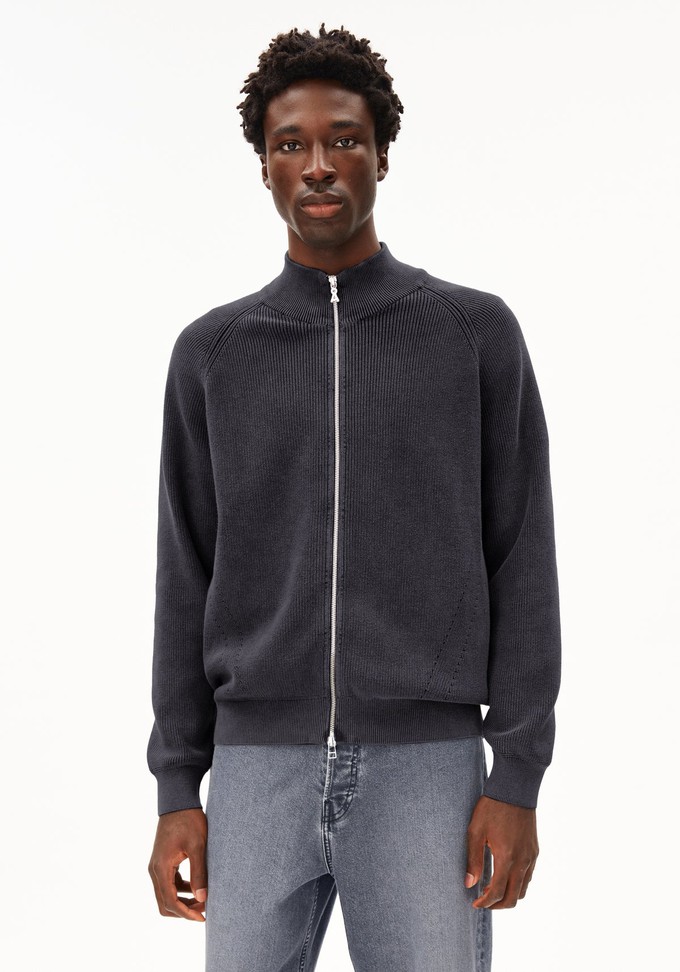 Aartyom zip knit - black from Brand Mission
