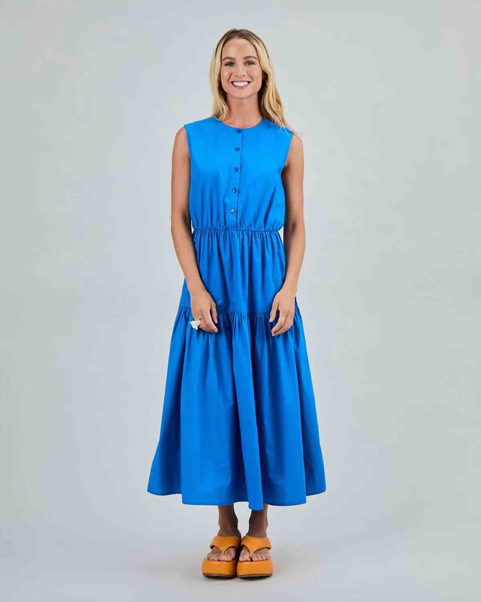 Sleeveless shirt dress - blue from Brand Mission