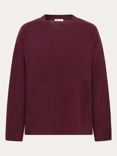 Crewneck lamswol trui - fig via Brand Mission