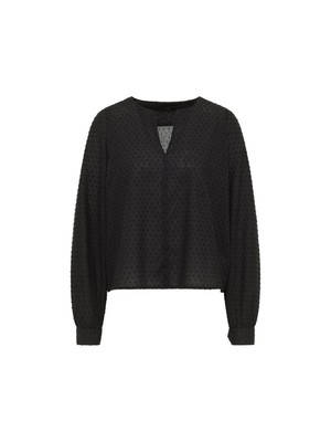 Blouse met embroidery - zwart from Brand Mission