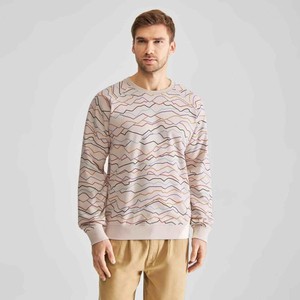 Malmoe sweater mountains - oat white from Brand Mission