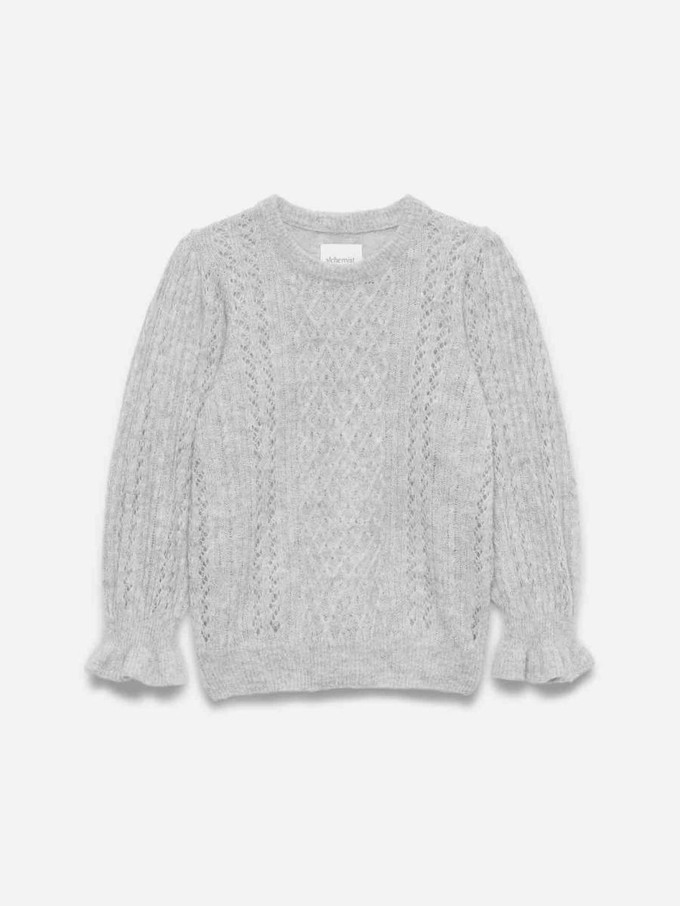 Anna trui - light grey melange from Brand Mission