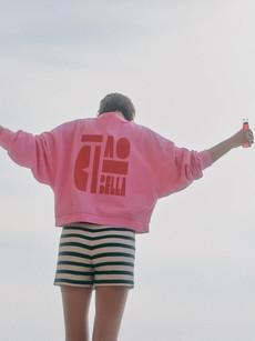 Statement sweatshirt - bright orchid via Brand Mission