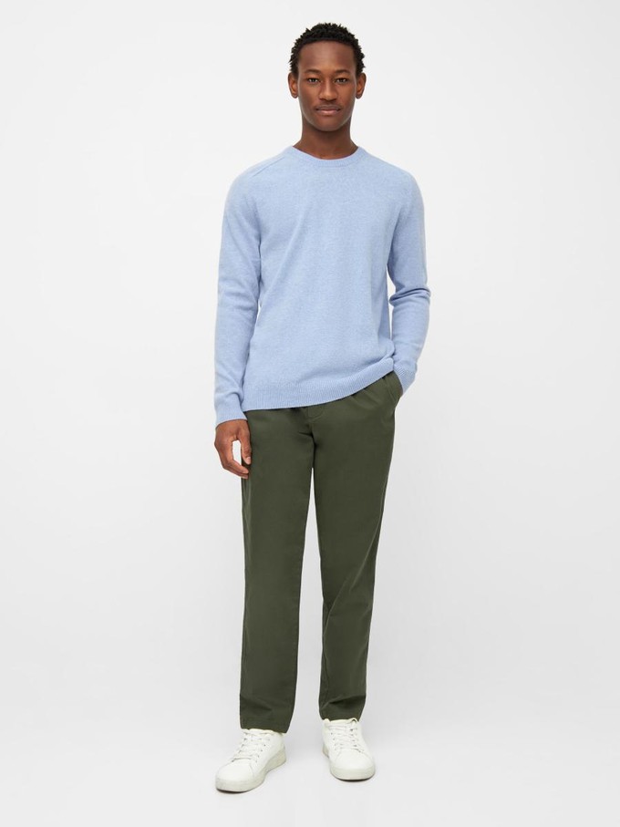 Basic o-neck knit - ashley blue from Brand Mission