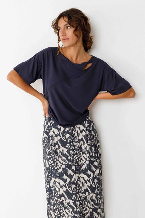 Amara top - navy from Brand Mission