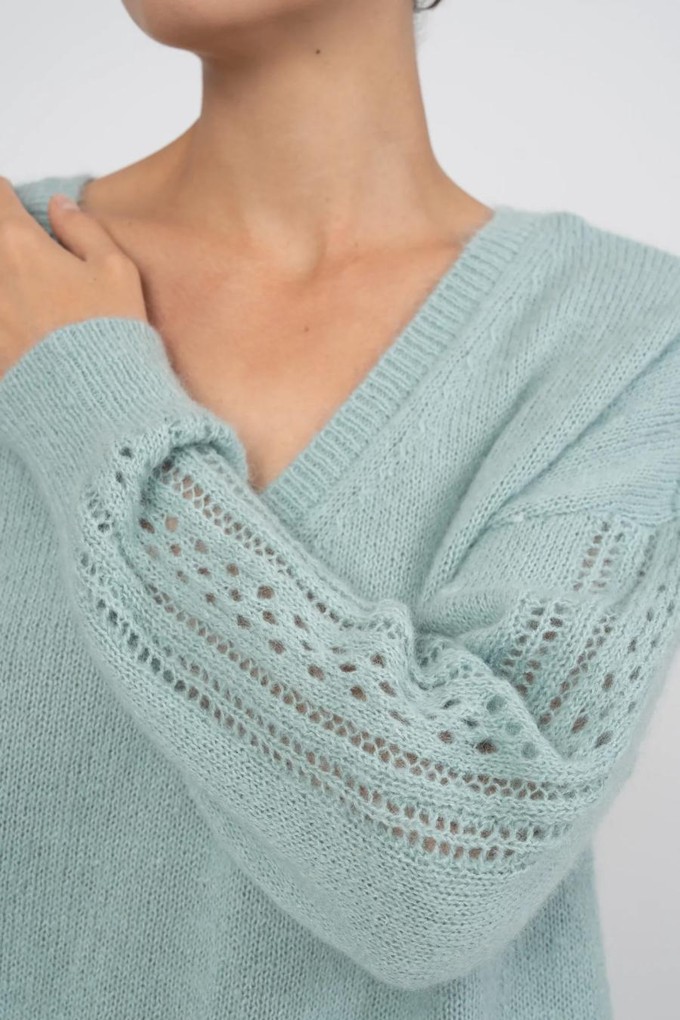 Moore trui - sage from Brand Mission