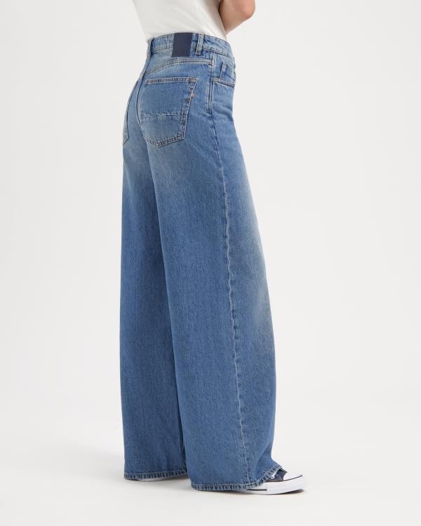 Francis wide jeans - rosebowl blue from Brand Mission