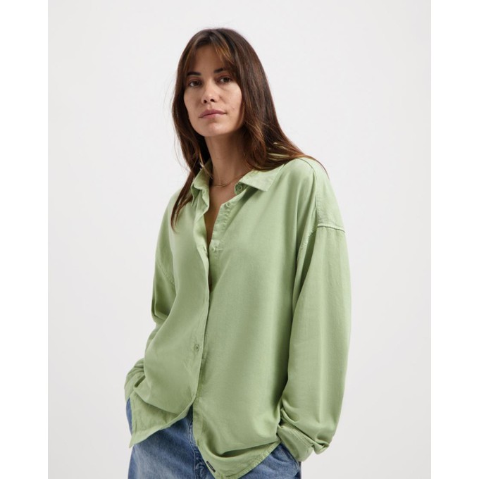 Sadie shirt - sage green from Brand Mission