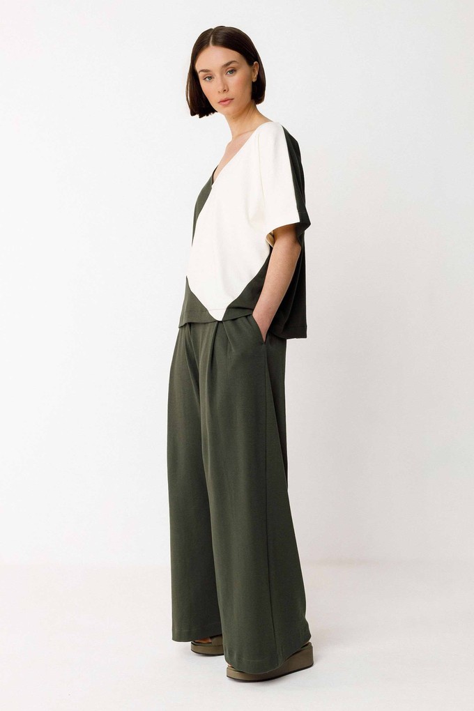 Eluska top - bottle green from Brand Mission