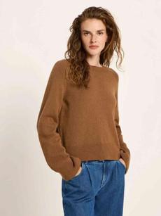 Cropped pullover - brown via Brand Mission