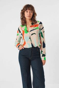 Asune blouse - basterretxea print via Brand Mission