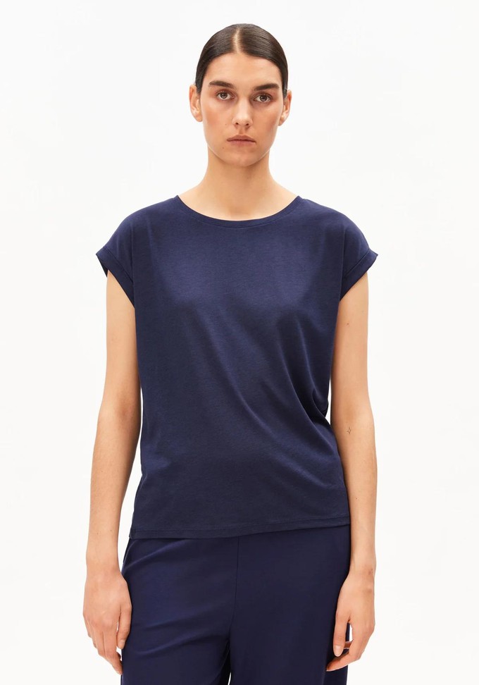 Jilaana top - tinted navy from Brand Mission