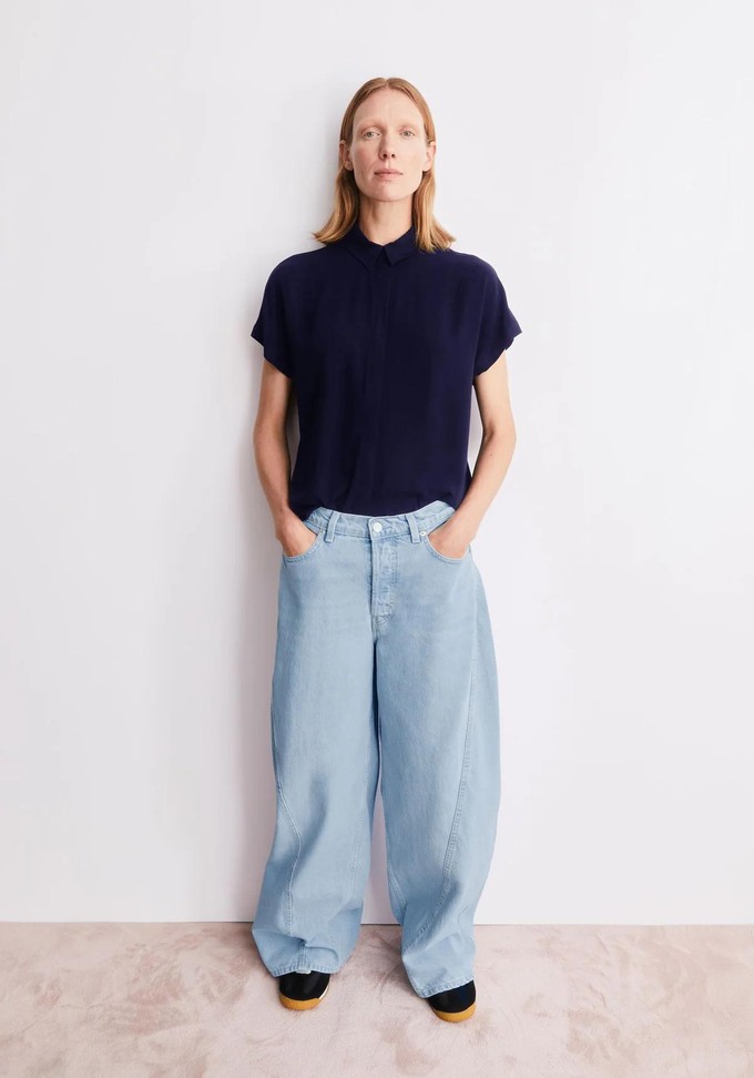 Larisaana blouse - tinted navy from Brand Mission