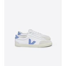 Volley canvas sneaker - white aqua via Brand Mission