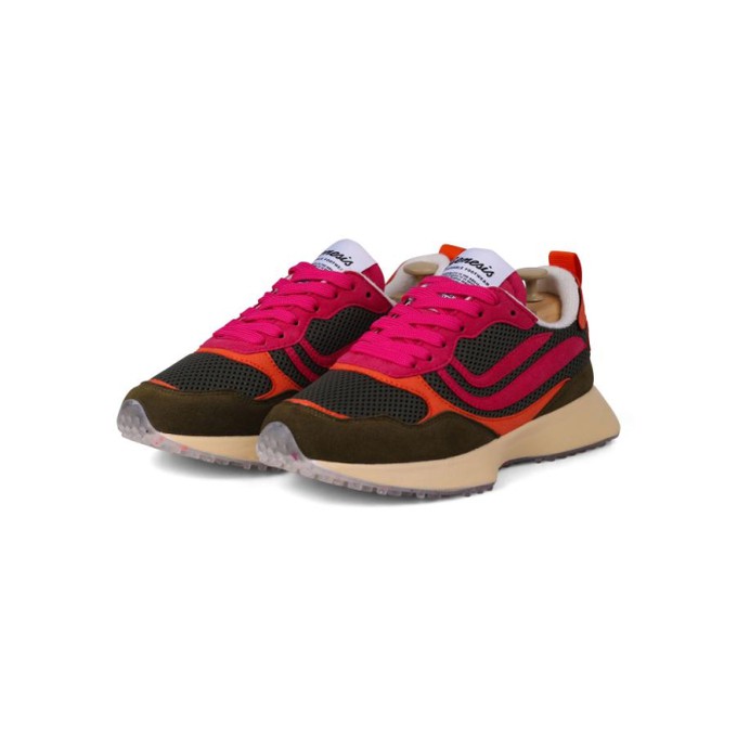 G-Marathon sneaker - Olive/Pink/Orange from Brand Mission