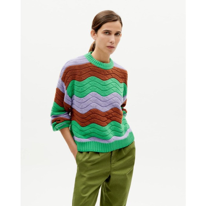 Jo knitted sweater - red clay from Brand Mission