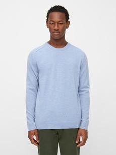 Basic o-neck knit - ashley blue via Brand Mission