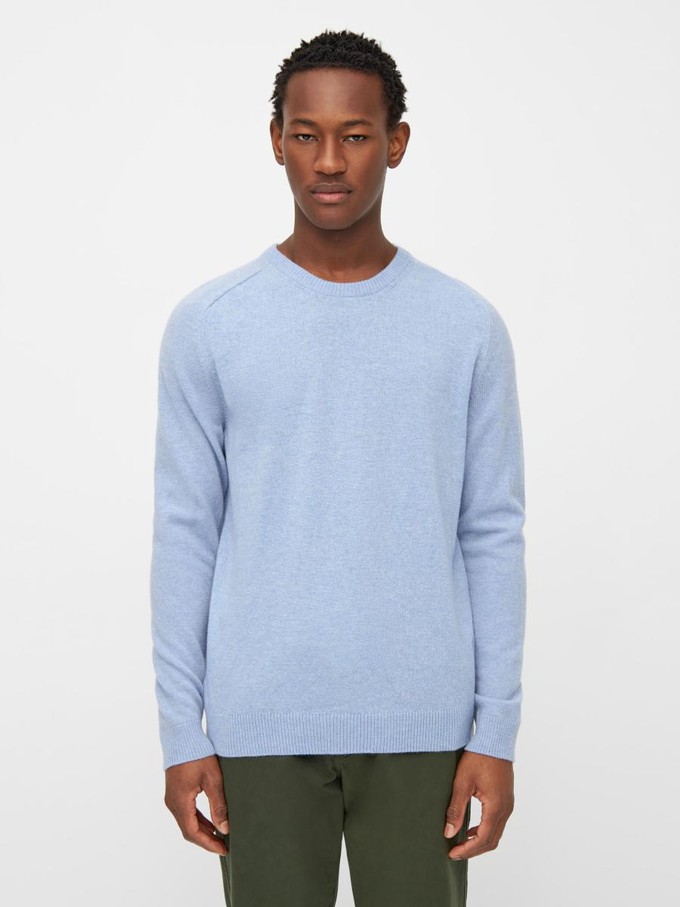 Basic o-neck knit - ashley blue from Brand Mission
