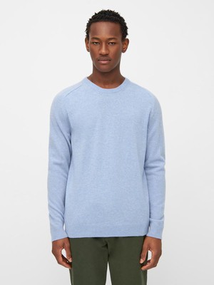 Basic o-neck knit - ashley blue from Brand Mission
