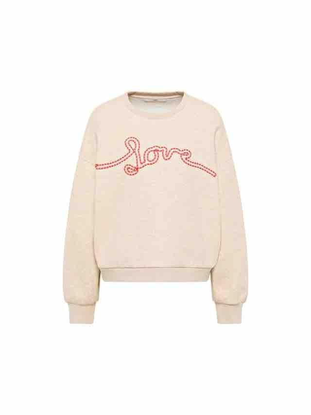 Love statement sweatshirt - creme melange from Brand Mission