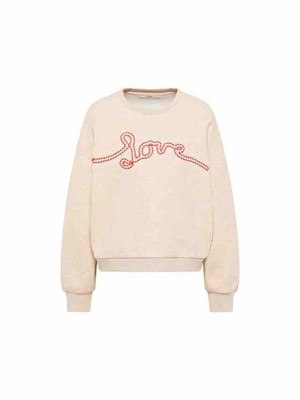 Love statement sweatshirt - creme melange from Brand Mission