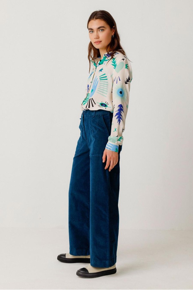 Iarza broek - Ocean Blue from Brand Mission