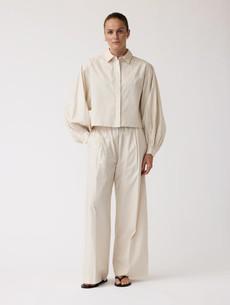 Moon flower broek -  Oatmeal via Brand Mission