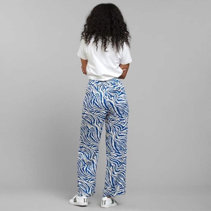 Koster broek - zebra blue from Brand Mission