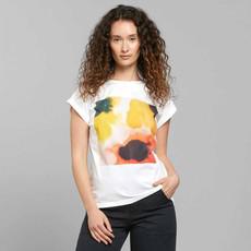 T-shirt visby flowers - wit via Brand Mission