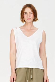 Mala top - white via Brand Mission