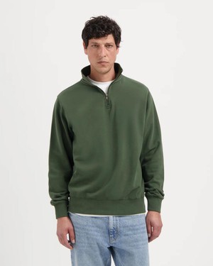 Vince Zip Sweat - Moss green from Brand Mission