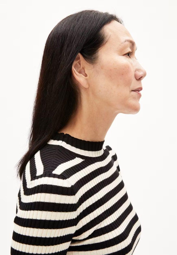 Alaania Striped - Black-oatmilk from Brand Mission