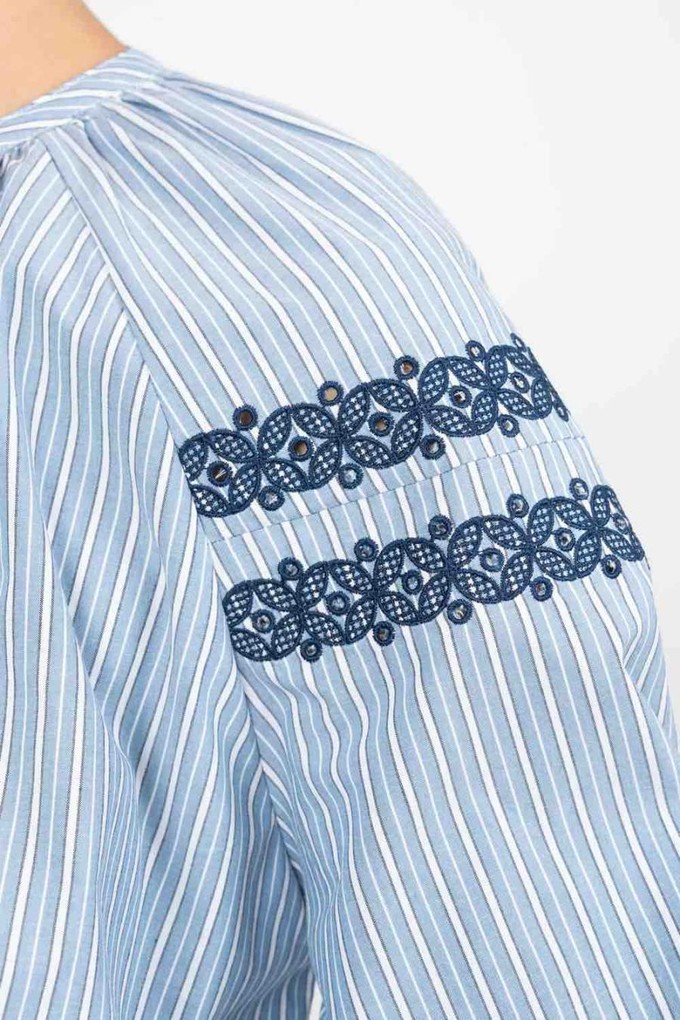 Blouse Rachel - blue stripes from Brand Mission