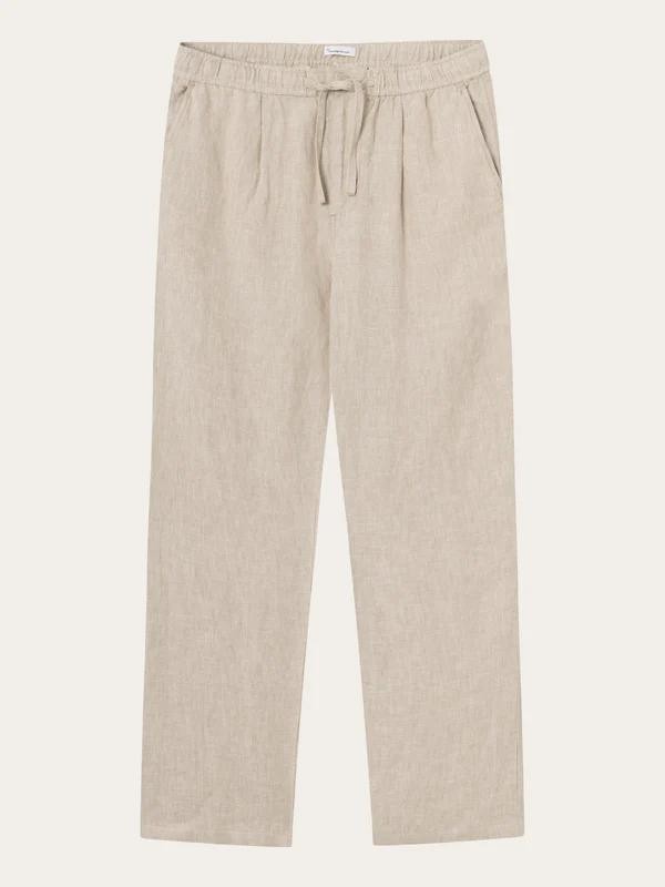 Fig linnen broek - light feather from Brand Mission