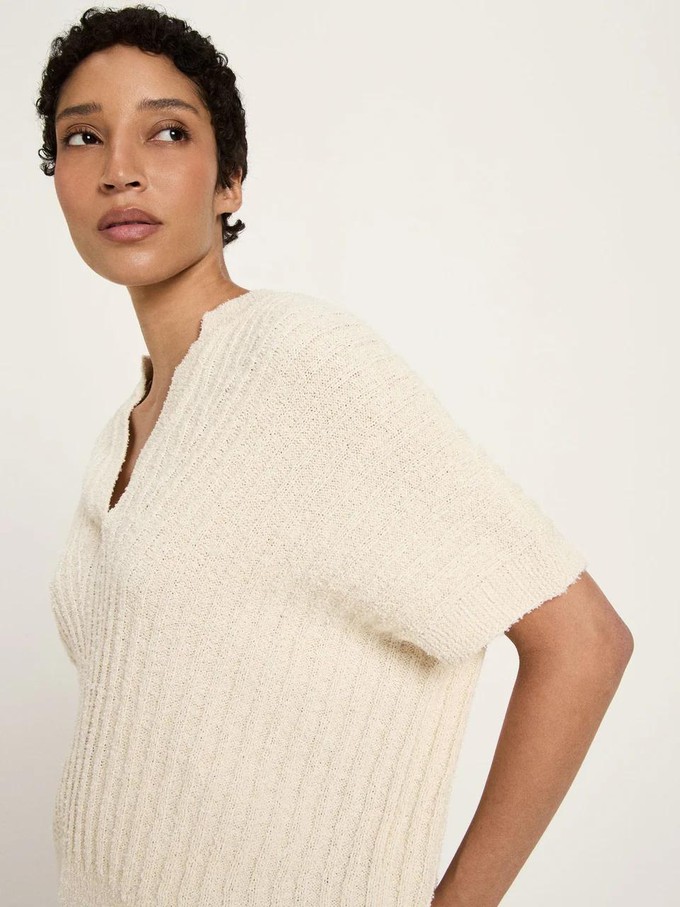 Bouclé top - creme from Brand Mission