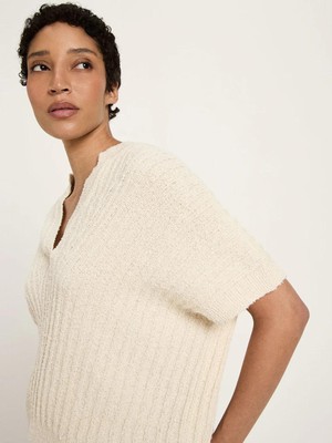 Bouclé top - creme from Brand Mission