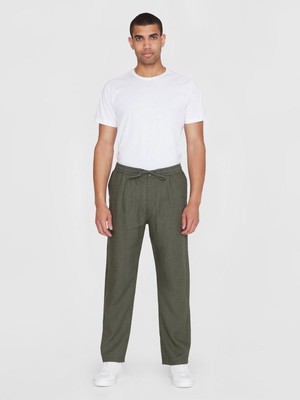 Fig linnen broek - olive from Brand Mission