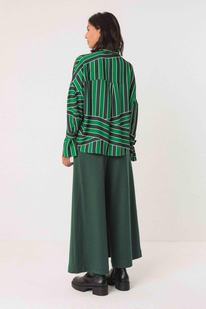 Lone blouse - stripes green from Brand Mission