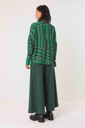Lone blouse - stripes green from Brand Mission