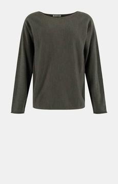 Judith pullover - olive solid via Brand Mission