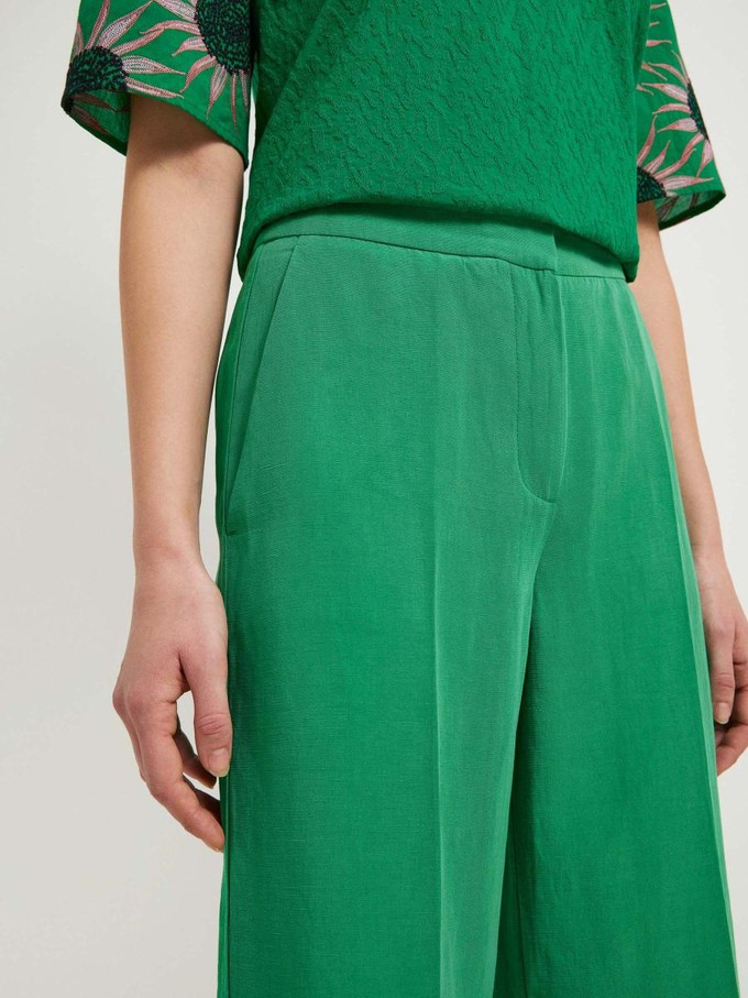 Pantalon met wijde pijpen - green from Brand Mission