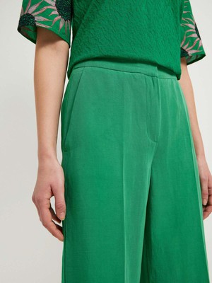 Pantalon met wijde pijpen - green from Brand Mission