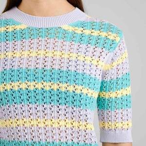 Flen top crochet retro - multi color from Brand Mission