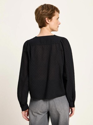 Blouse met embroidery - zwart from Brand Mission