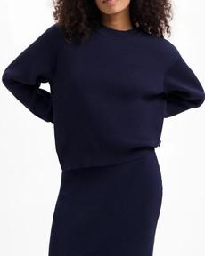Katia Knit top - dark navy via Brand Mission